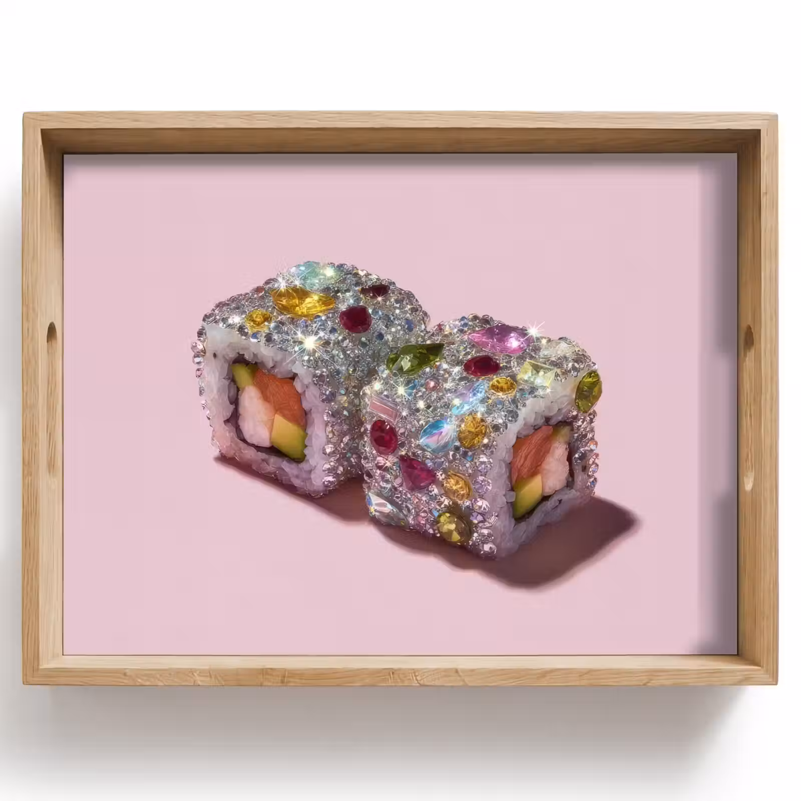 Dienblad - Sushi - Rolletjes - Steentjes - Kleurrijk — 1