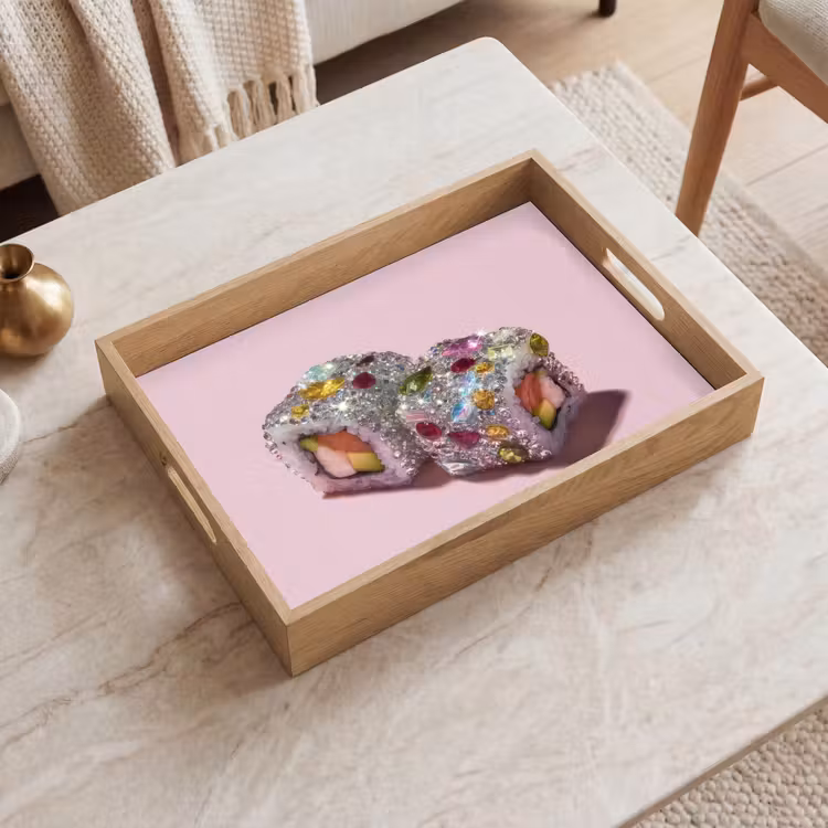 Dienblad - Sushi - Rolletjes - Steentjes - Kleurrijk — 2