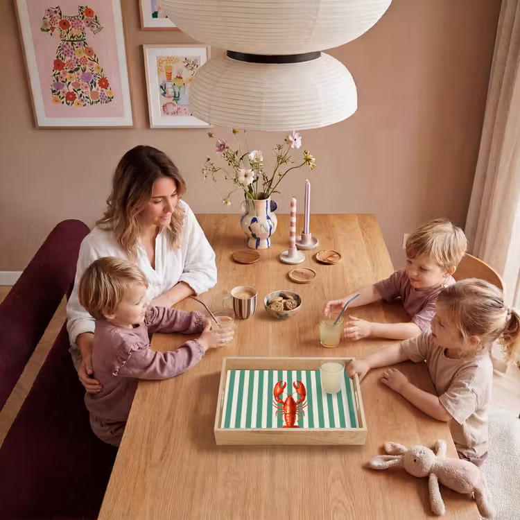 Dienblad - Kreeft - Strepen - Realistisch - Zomers — 7
