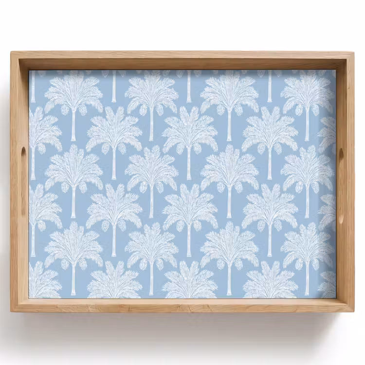 Dienblad - Palmboom - Modern - Blauw — 1