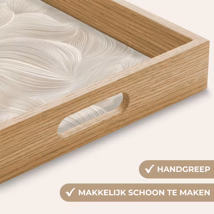 Dienblad - Lijnen - Waaier - Beige — 5