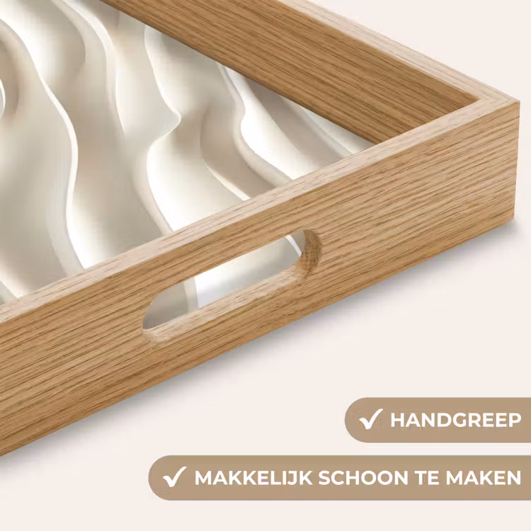 Dienblad - Diagonaal - Golven - Crème — 5
