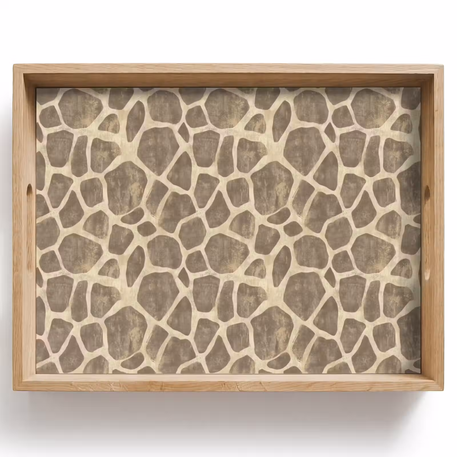 Dienblad - Giraf - Patroon - Beige - Bruin — 1