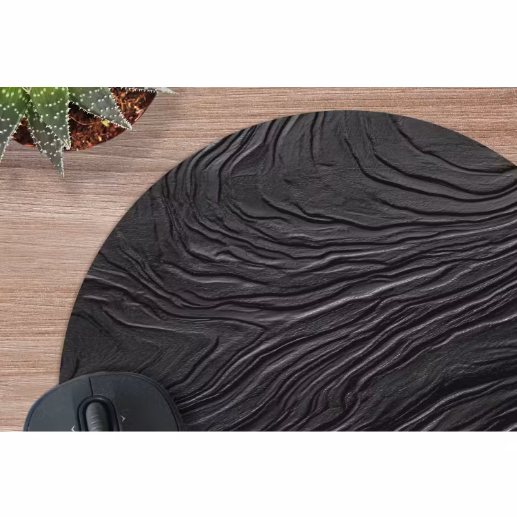 Muismat - Zwart - Abstract - Hout — 4