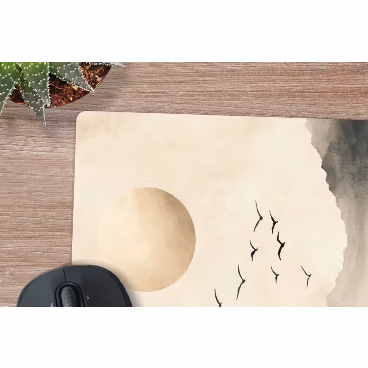 Muismat - Landschap - Japandi - vogel — 5