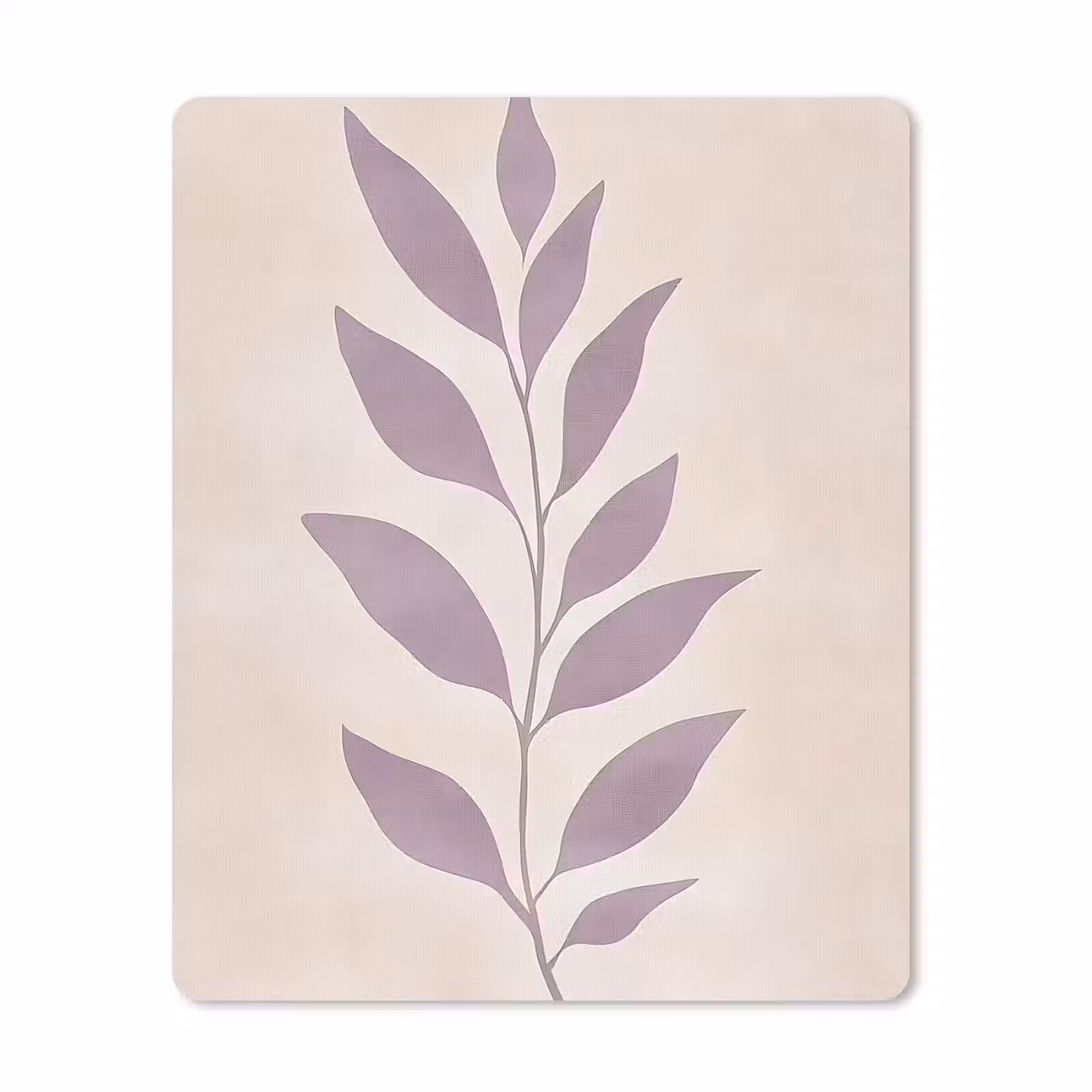 Muismat - Tak - Bladeren - Minimalistisch - Beige — 1
