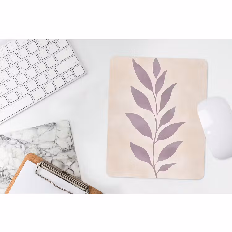 Muismat - Tak - Bladeren - Minimalistisch - Beige — 4