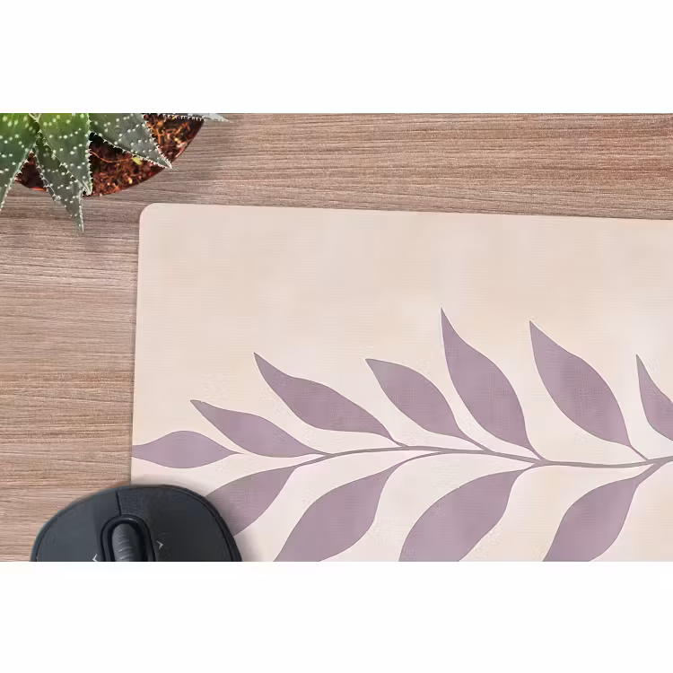 Muismat - Tak - Bladeren - Minimalistisch - Beige — 5