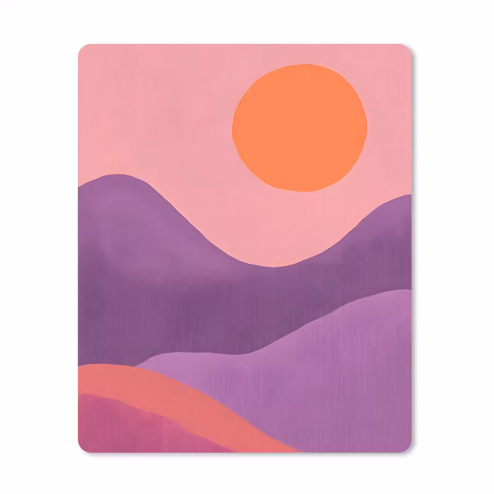 Muismat - Zon - Heuvels - Paars - Abstract — 1