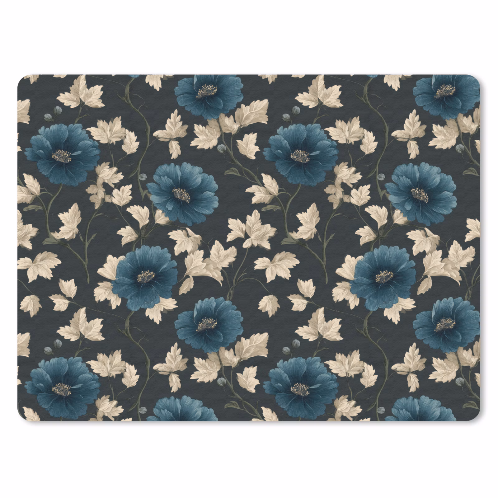 Muismat - Botanisch - Bloemen - Blauw — 1