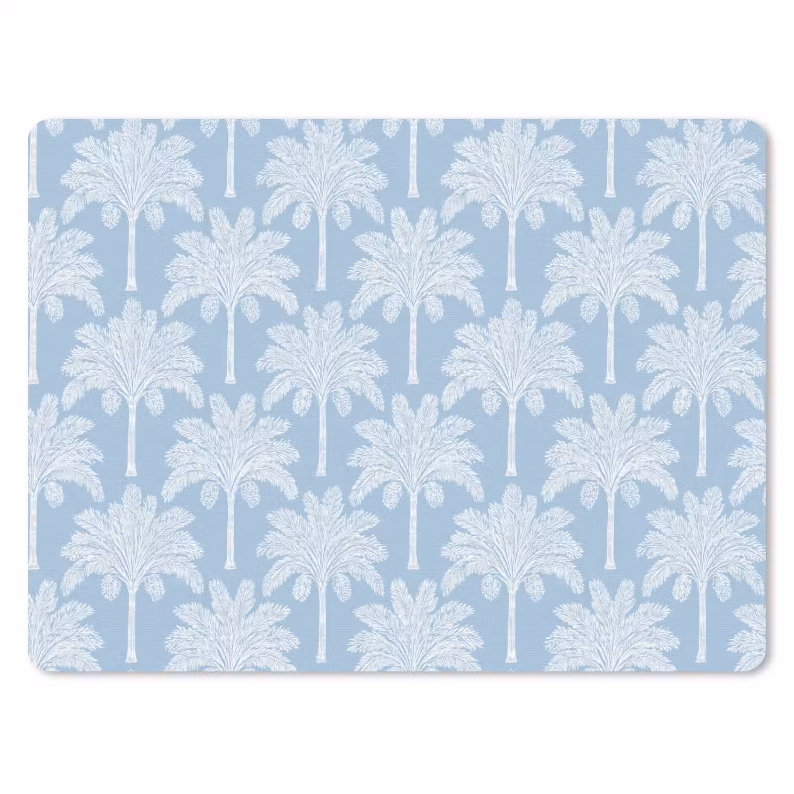 Muismat - Palmboom - Modern - Blauw — 1