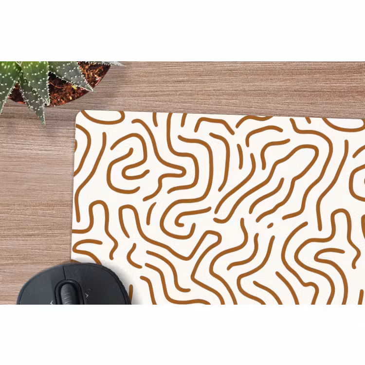 Muismat - Minimalistisch - Patroon - Terracotta — 4