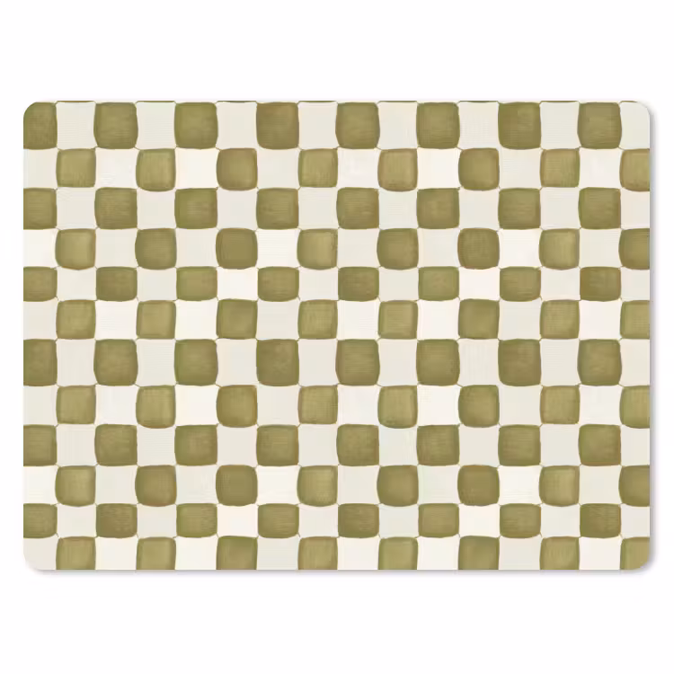 Muismat - Schaak - Patroon - Groen — 1