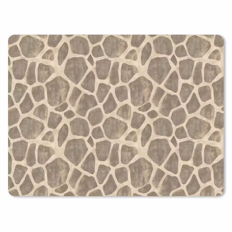 Muismat - Giraf - Patroon - Beige - Bruin — 1