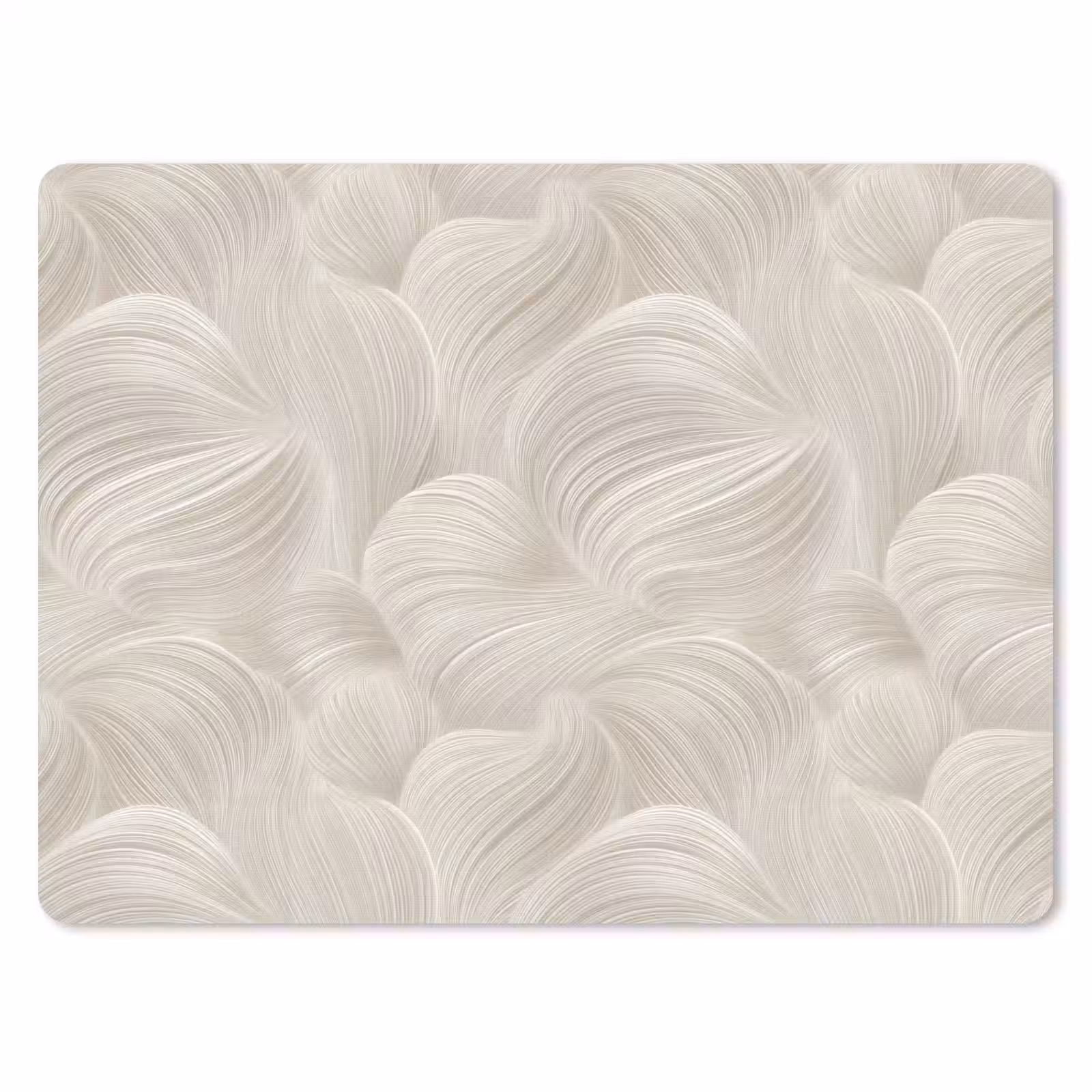 Muismat - Lijnen - Waaier - Beige — 1