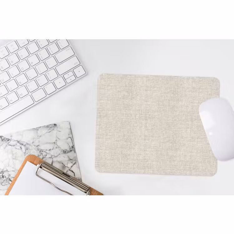 Muismat - Linnen - Textuur - Beige — 2
