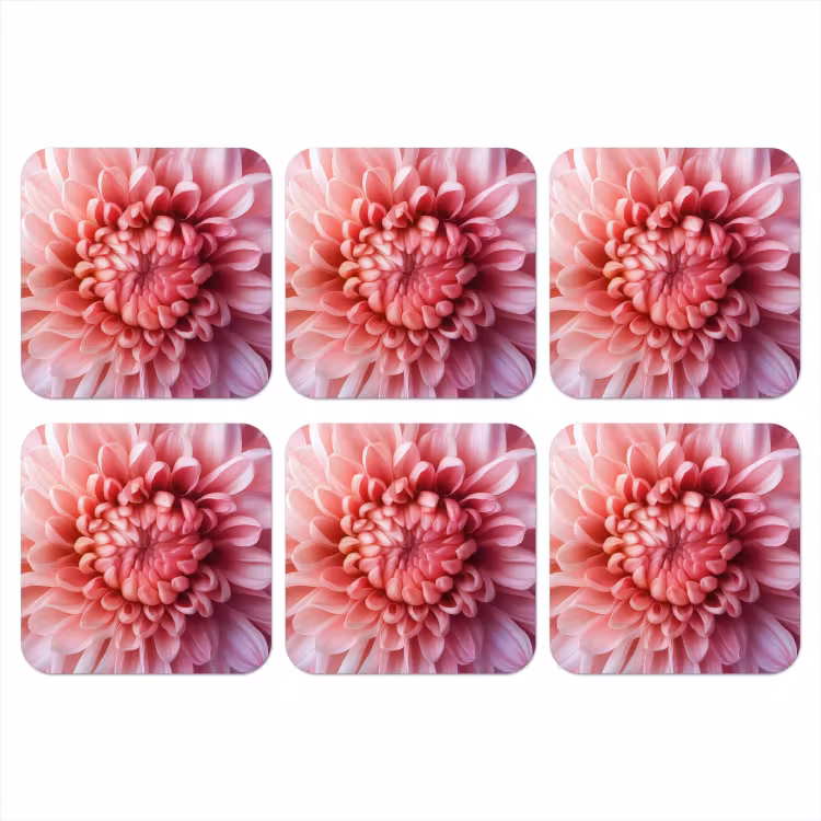 Onderzetter​ - Dahlia - Bloem - Close up - Roze — 1