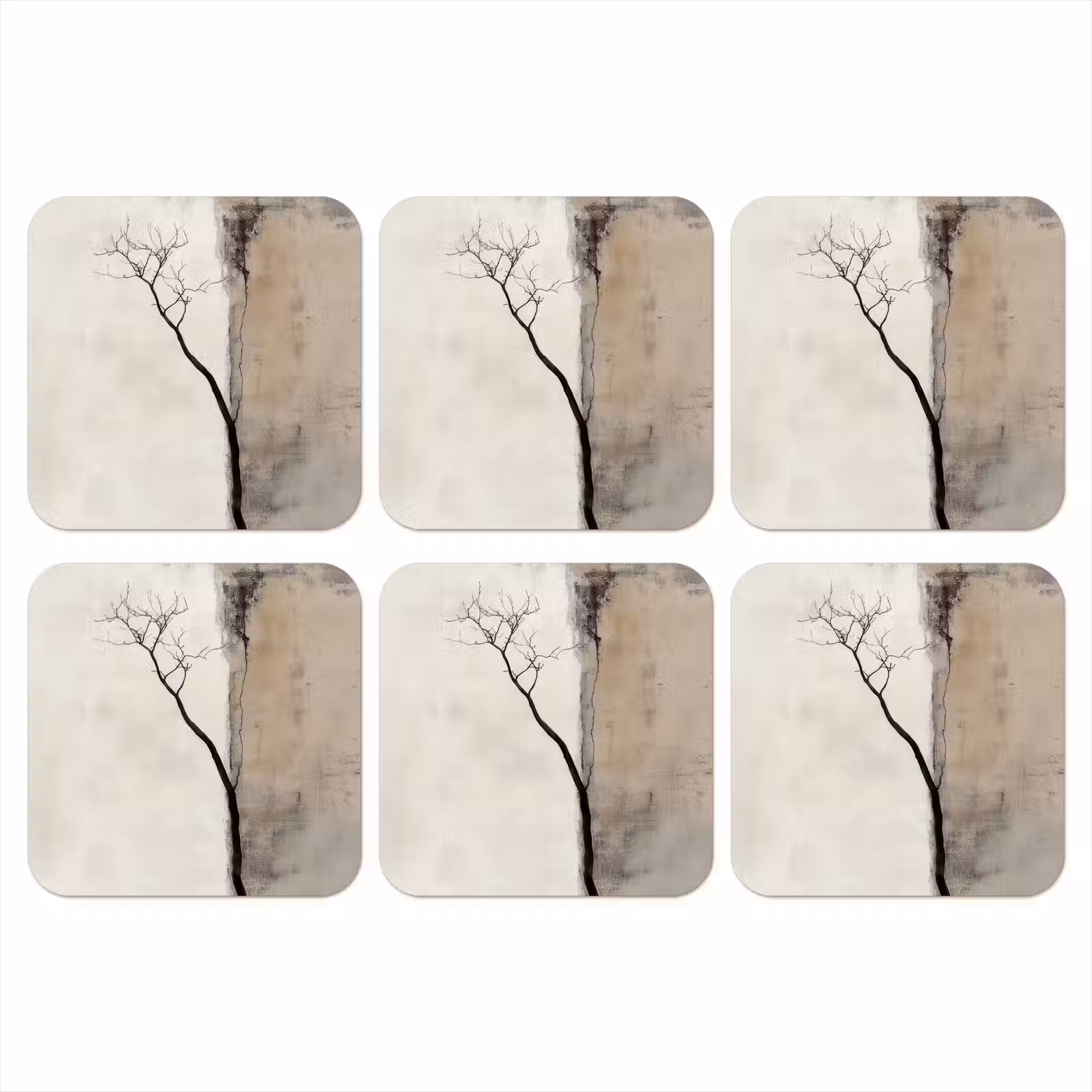 Onderzetter​ - Wabi sabi - Plant - Beige — 1