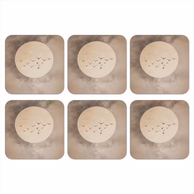 Onderzetter​ - Vogel - Beige - Japandi — 1