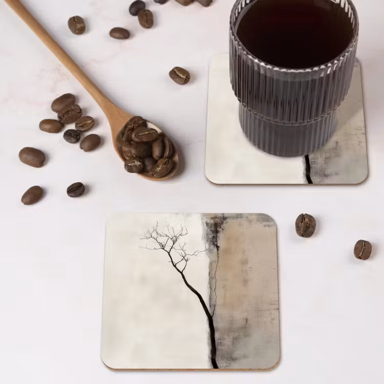 Onderzetter​ - Wabi sabi - Plant - Beige — 4