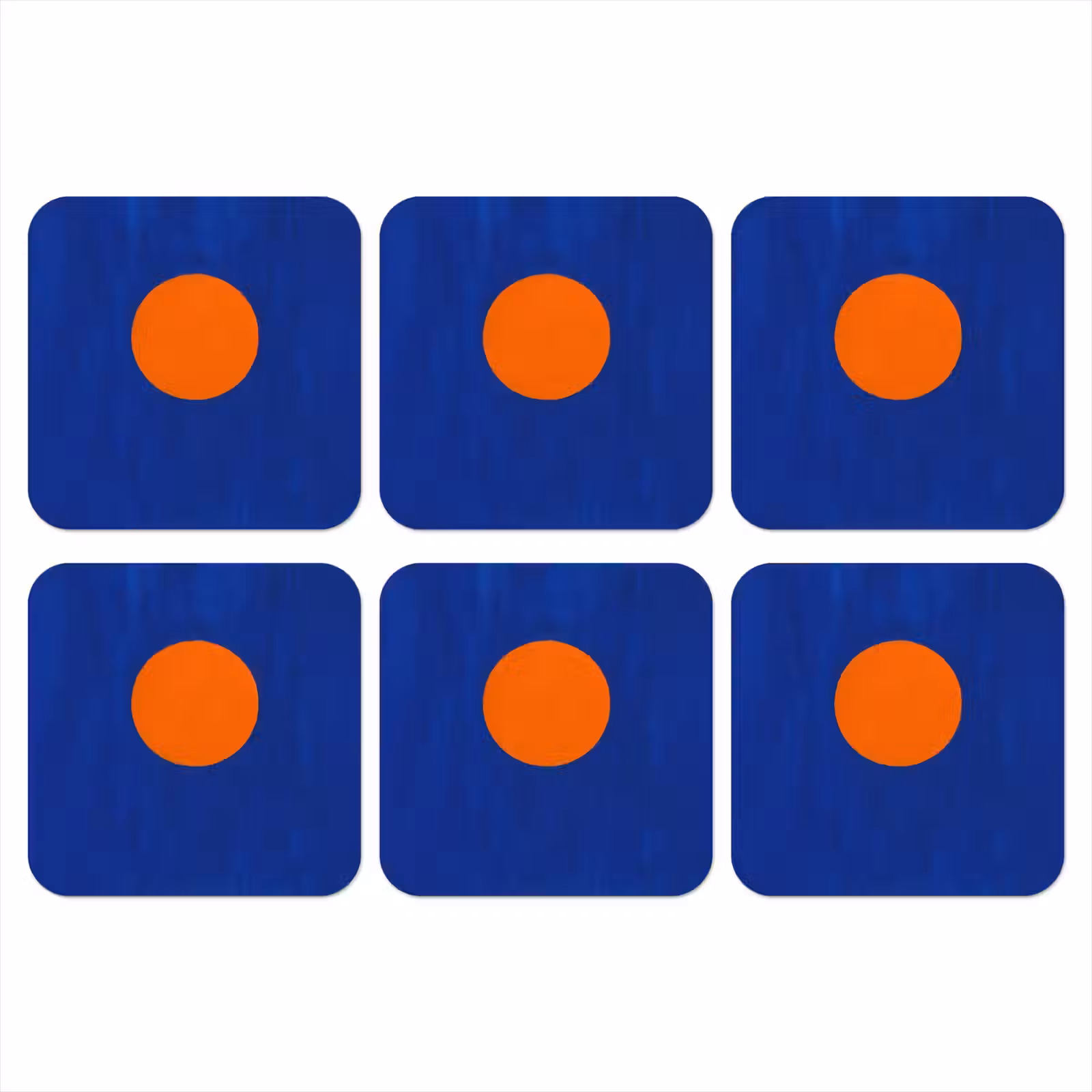 Onderzetter​ - Vorm - Rond - Minimalistisch - Blauw — 1