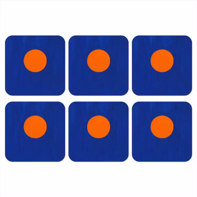 Onderzetter​ - Vorm - Rond - Minimalistisch - Blauw — 1