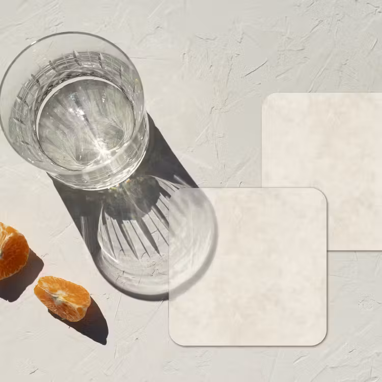Onderzetter - Crème - Egaal - Beton — 3