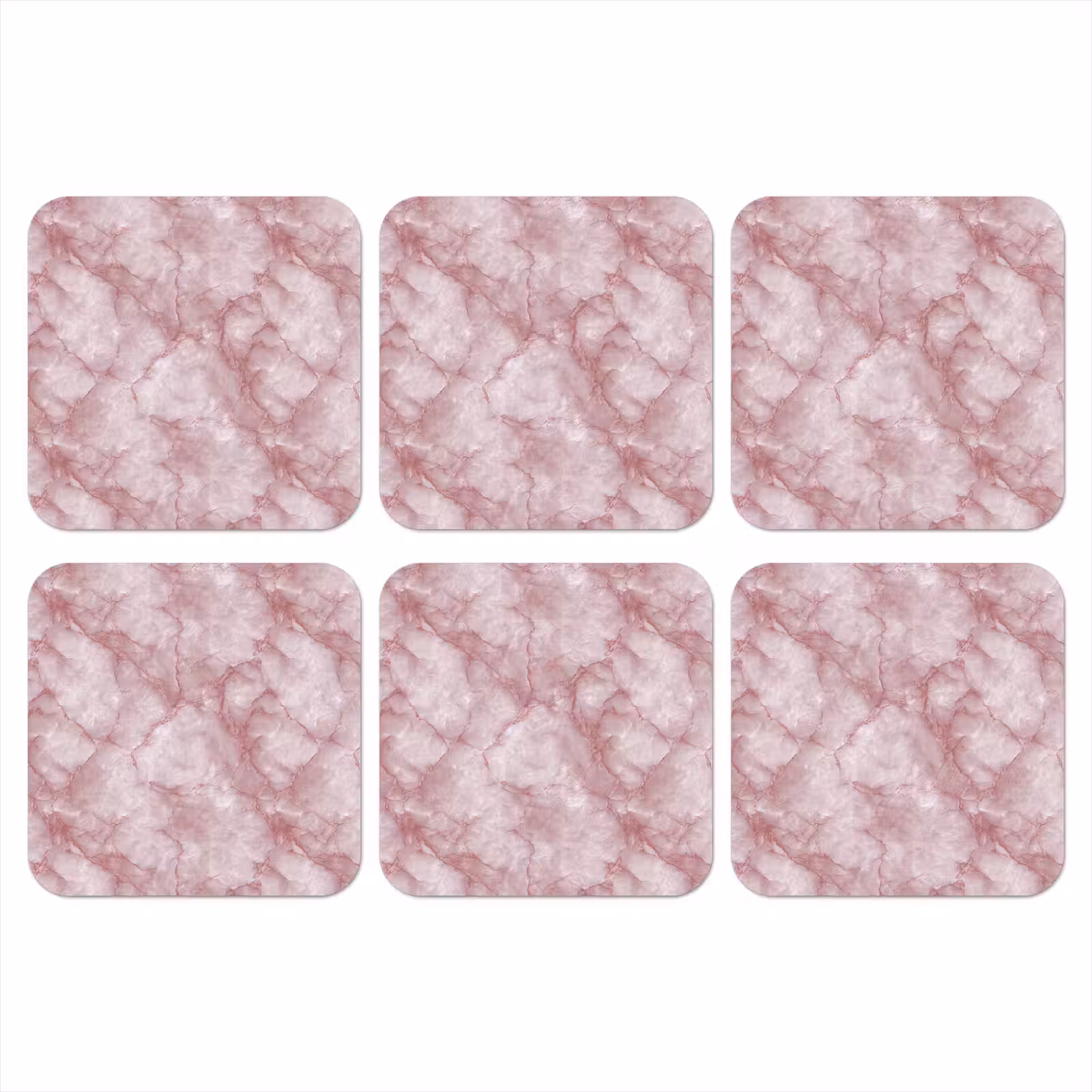 Onderzetter​ - Roze - Kwartsmarmer - Aders — 1