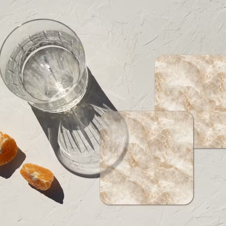 Onderzetter​ - Lichtbeige - Onyx - Subtiel — 3