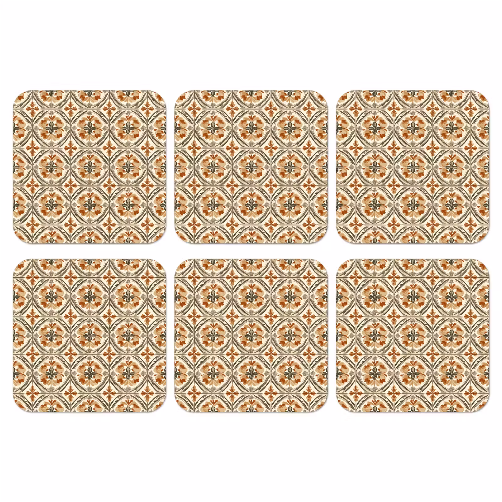 Onderzetter​ - Elegant - Antiek - Kleurrijk — 1