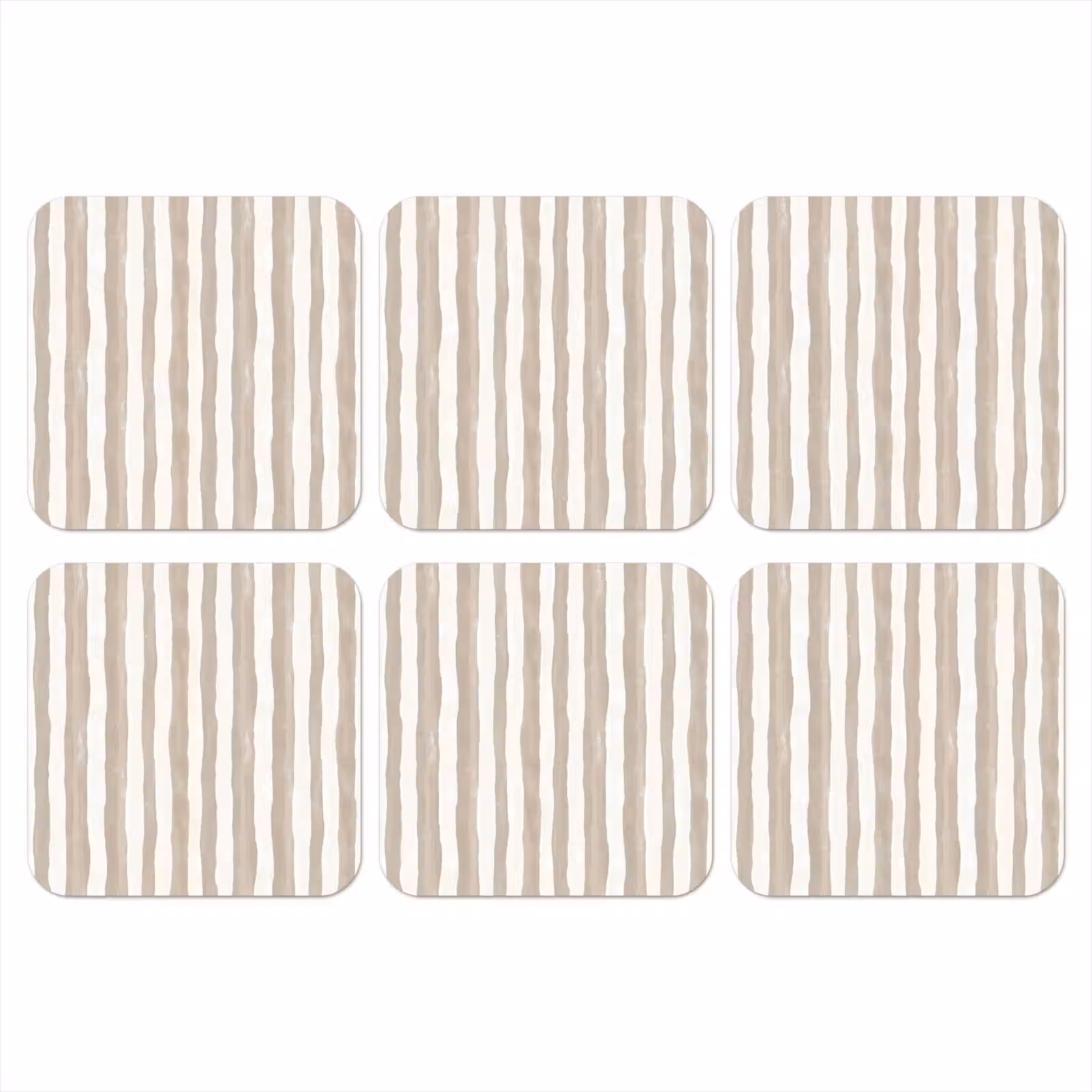 Onderzetter​ - Minimalistisch - Strepen - Beige — 1