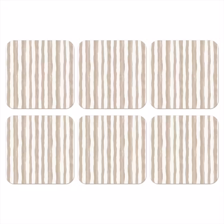 Onderzetter​ - Minimalistisch - Strepen - Beige — 1