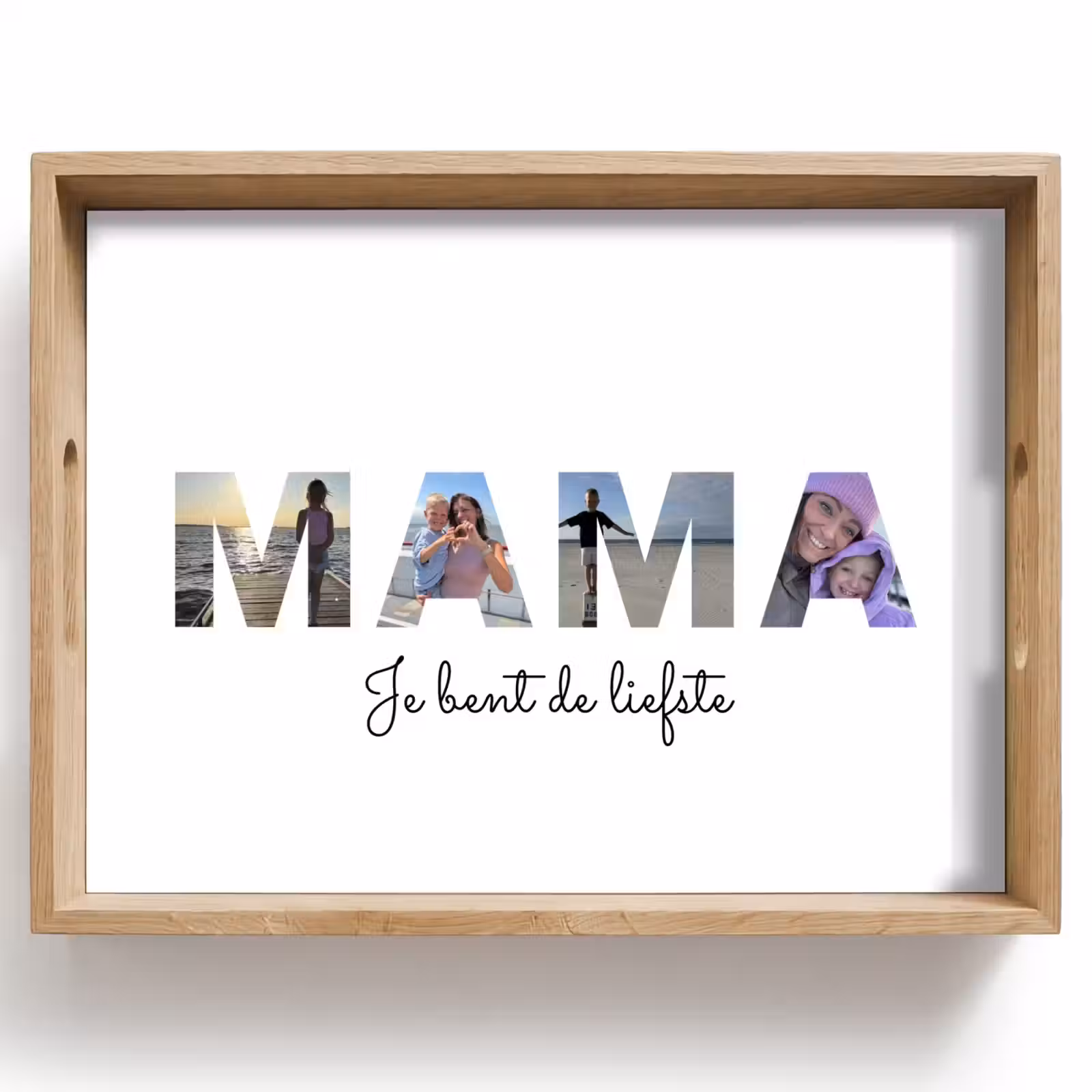 Gepersonaliseerd dienblad - Mama - Lettercollage — 1
