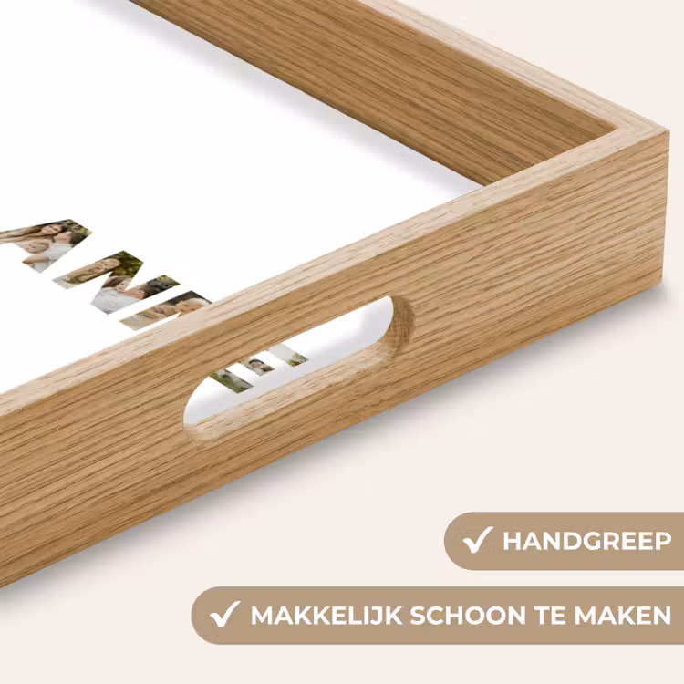 Gepersonaliseerd dienblad - Baba & Anne - Lettercollage — 5