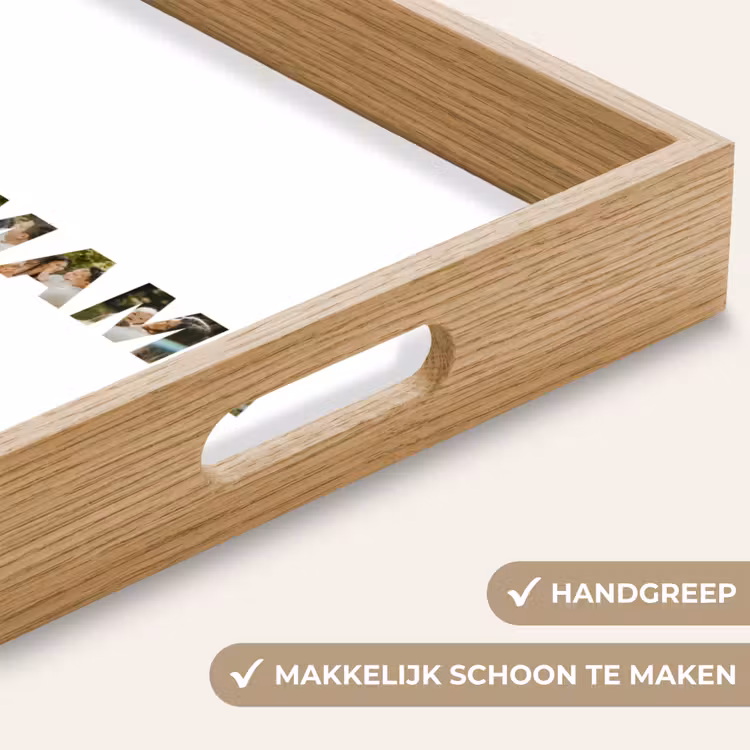 Gepersonaliseerd dienblad - Bonusmama - Lettercollage — 5