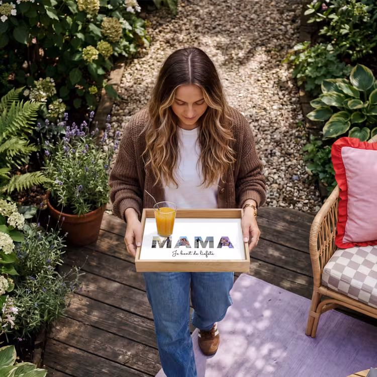 Gepersonaliseerd dienblad - Mama - Lettercollage — 8