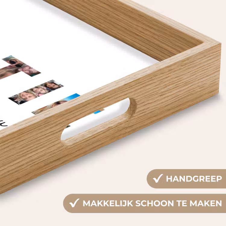 Gepersonaliseerd dienblad - Bestie - Lettercollage — 5