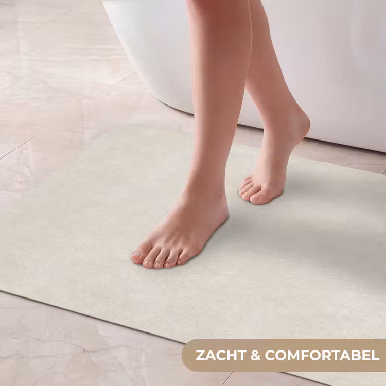 Badmat - Zandkleurig - Modern - Egaal — 5