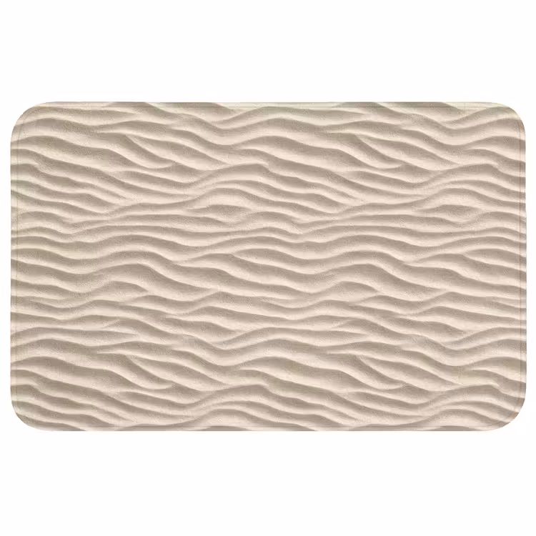 Badmat - Zand - Golven - Beige — 1