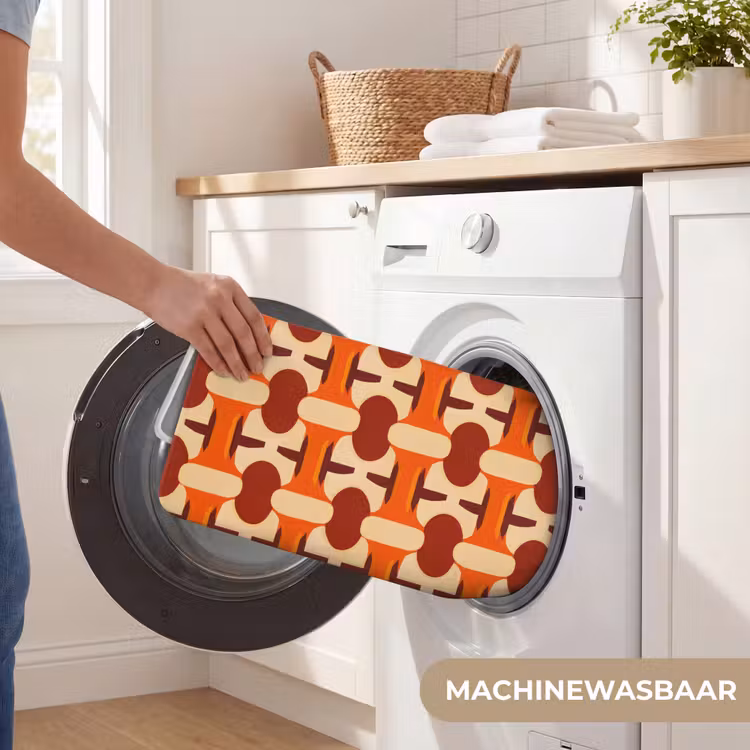 Badmat - Geometrisch - Retro - Oranje — 7