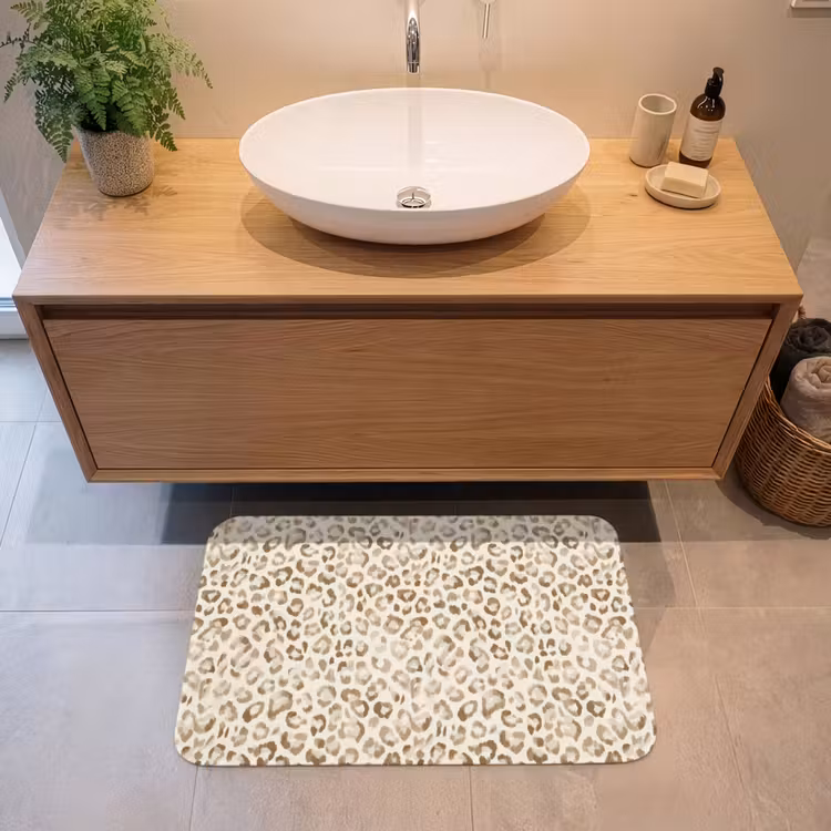 Badmat - Luipaard - Klassiek - Beige — 2
