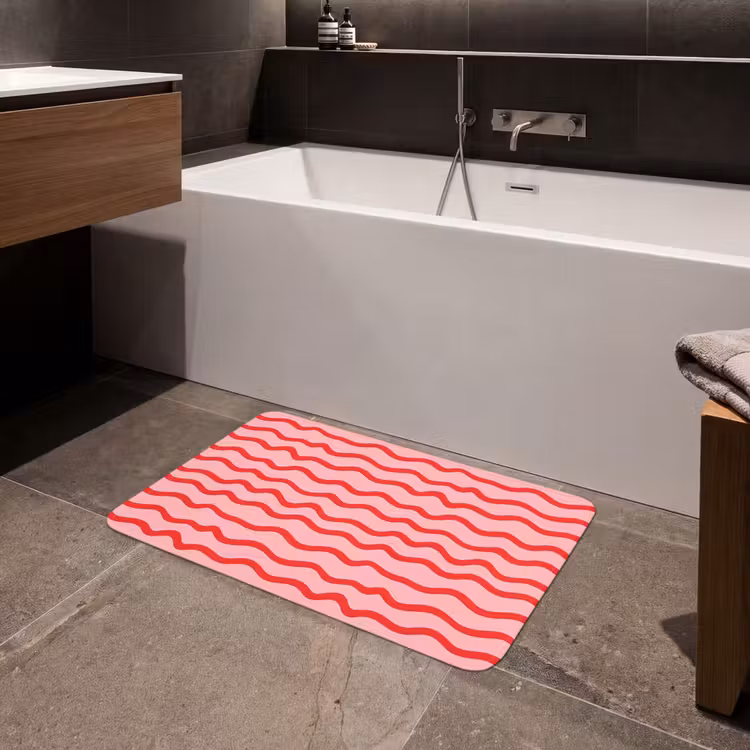 Badmat - Speels - Patroon - Rood — 4