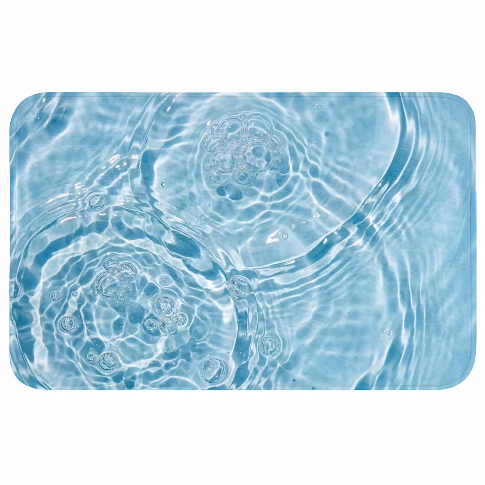 Badmat - Water - Blauw - bubbels — 1