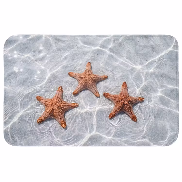 Badmat - Zeesterren - Water - Helder — 1