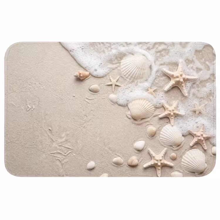Badmat - Schelpen - Zeesterren - Strand — 1