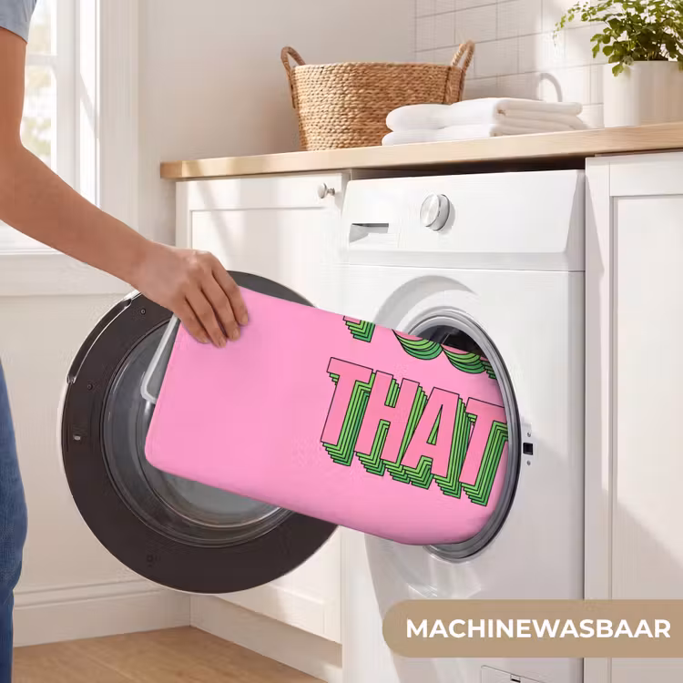 Badmat - Tekst - Bold - Roze — 7