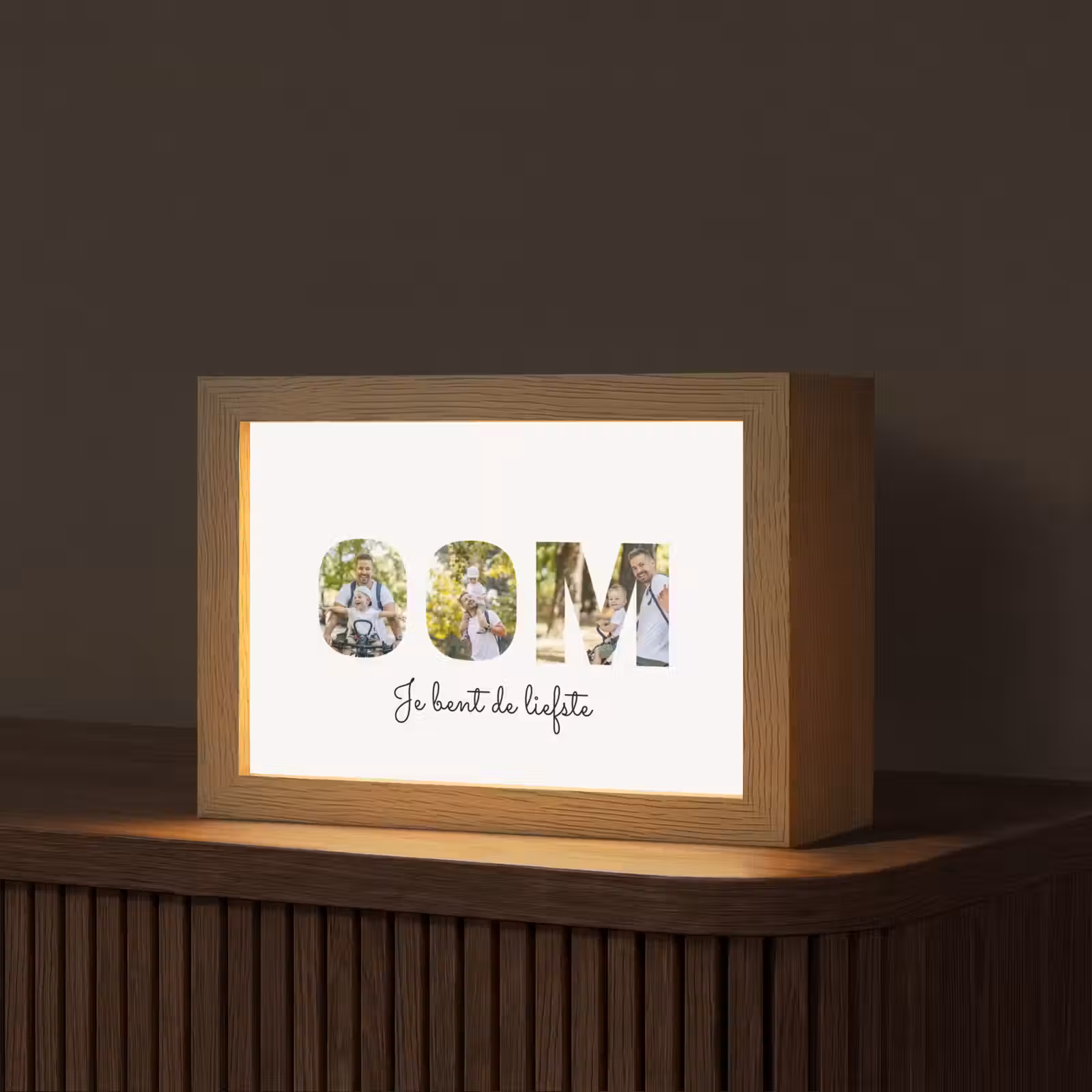 Gepersonaliseerde Lightbox - Oom - Lettercollage — 1