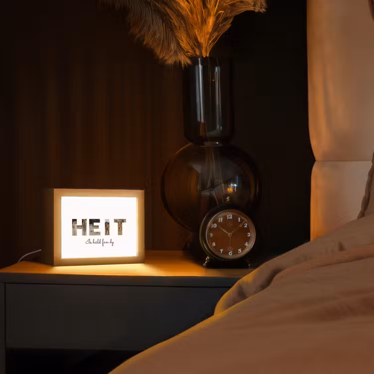 Gepersonaliseerde Lightbox - Heit - Lettercollage — 3