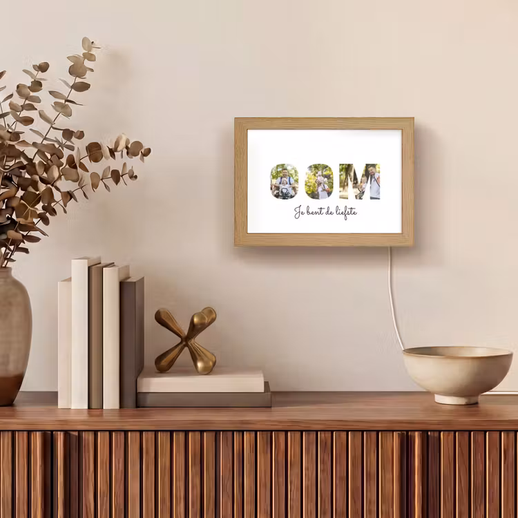 Gepersonaliseerde Lightbox - Oom - Lettercollage — 4
