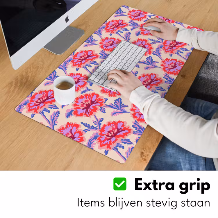 Bureau onderlegger - Bloemen - Patroon - Meerkleurig — 6